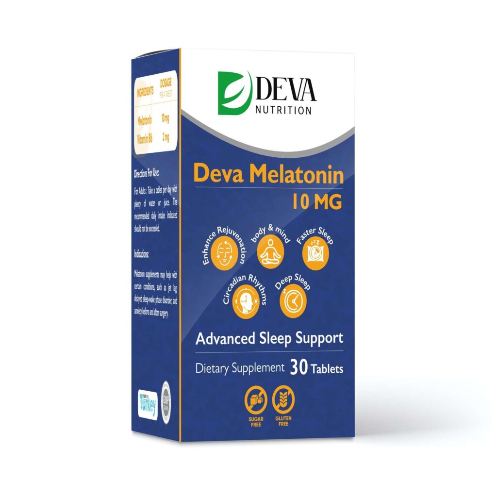 Deva Melatonin 10mg 30 Tablets